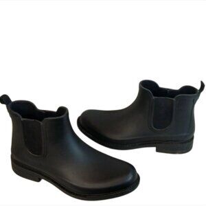 Madewell The Chelsea Rain Boot in black size 11